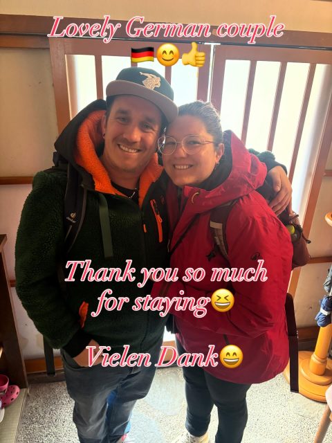 [Sumo Cap 🧢😆👍]
A lovely couple from Germany 🇩🇪😊✌️
They were wearing such nice hats, I couldn't help but snap a photo with them 📸
They said they bought it in Kamakura‼️
I want it‼️

Thank you for staying with us 😊
Have fun in Kyoto!

【相撲キャップ🧢😆👍】
ドイツからの素敵なカップル🇩🇪😊✌️
ナイスな帽子をかぶっていたので思わずパシャリ📸
鎌倉で買ったそうです！
欲しい〜〜

ご滞在いただきありがとうございました😊
京都楽しんでくださいね〜‼️

#hakone 
#japan 
#onsen 
#sumo 
#相撲